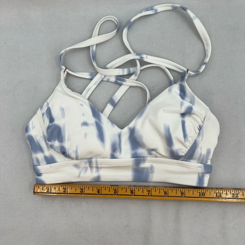 CALIA Women's Strappy Back Ruched Medium Support Bikini Swim Top XS - Picture 6 of 9